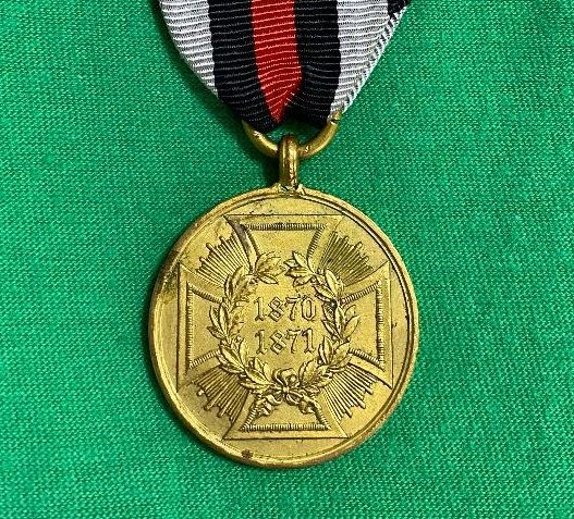 Z SOLD German WW1 Franco Prussian War Commemorative Medal &amp; Ribbon *