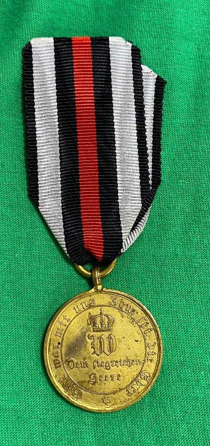 Z SOLD German WW1 Franco Prussian War Commemorative Medal &amp; Ribbon *