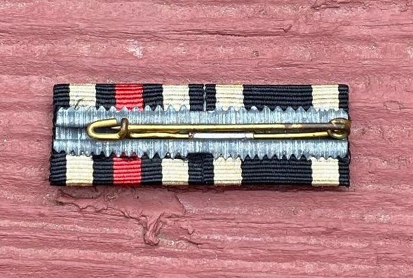 Z German WW1 - 2 Place Ribbon Bar Iron Cross 2nd Class Hindenburg Cross Swords *