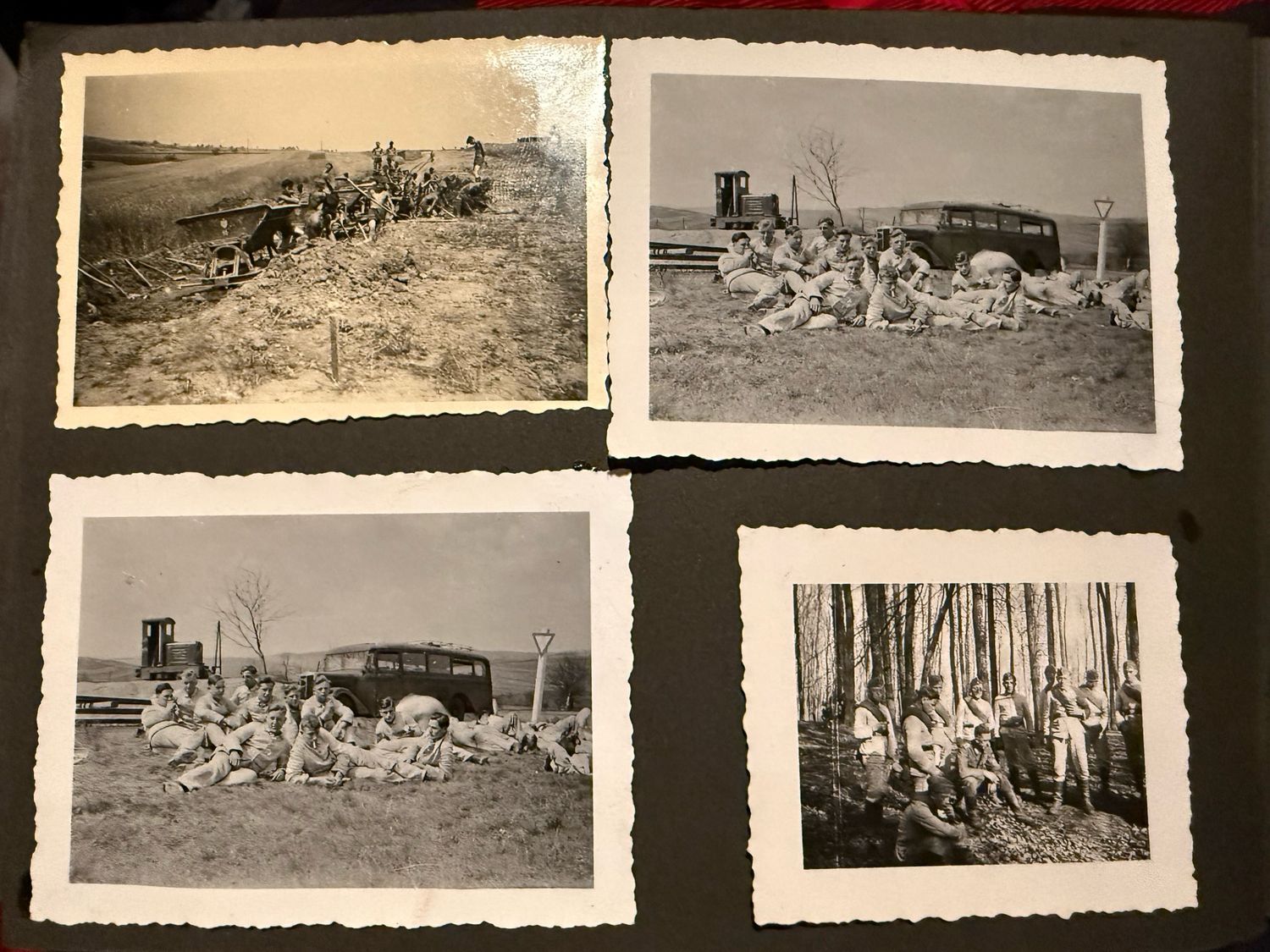 Z Complete German RAD Photo Album With 77 Photos Reich Labor Service + German Army WW2 ReichsArbeitsDienst *