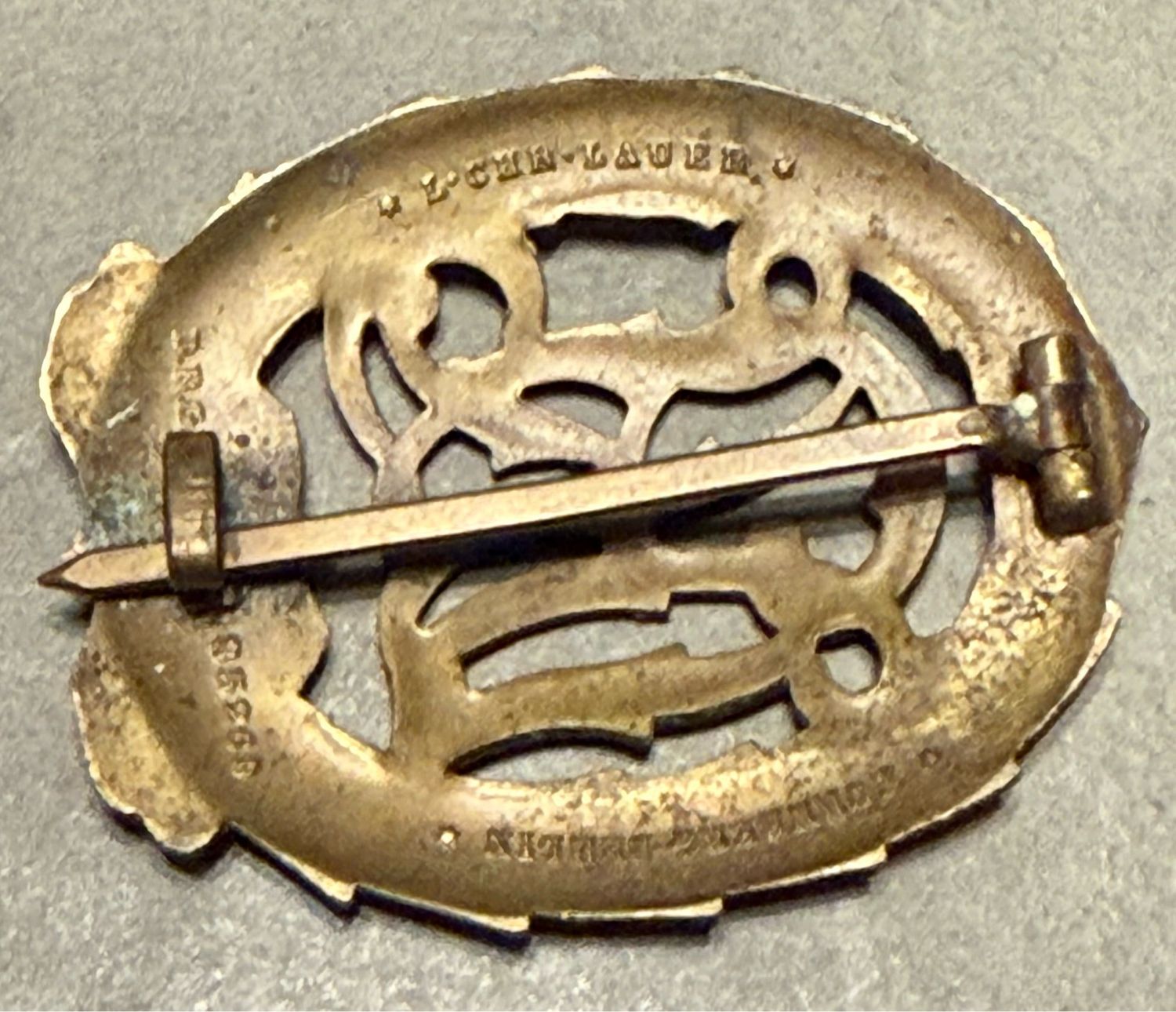 Z German Third Reich DRL Sports Badge In Bronze Deutscher Reichsbund für Leibesübungen *