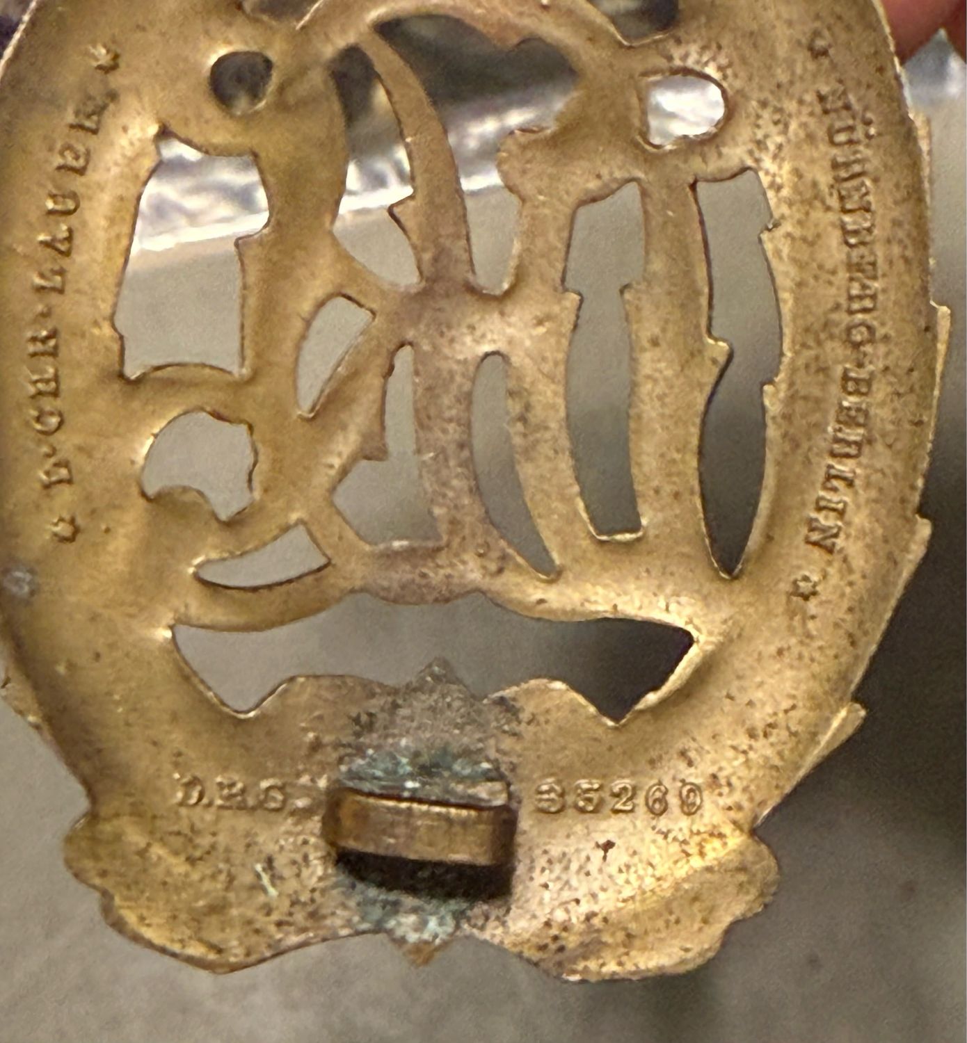 Z German Third Reich DRL Sports Badge In Bronze Deutscher Reichsbund für Leibesübungen *
