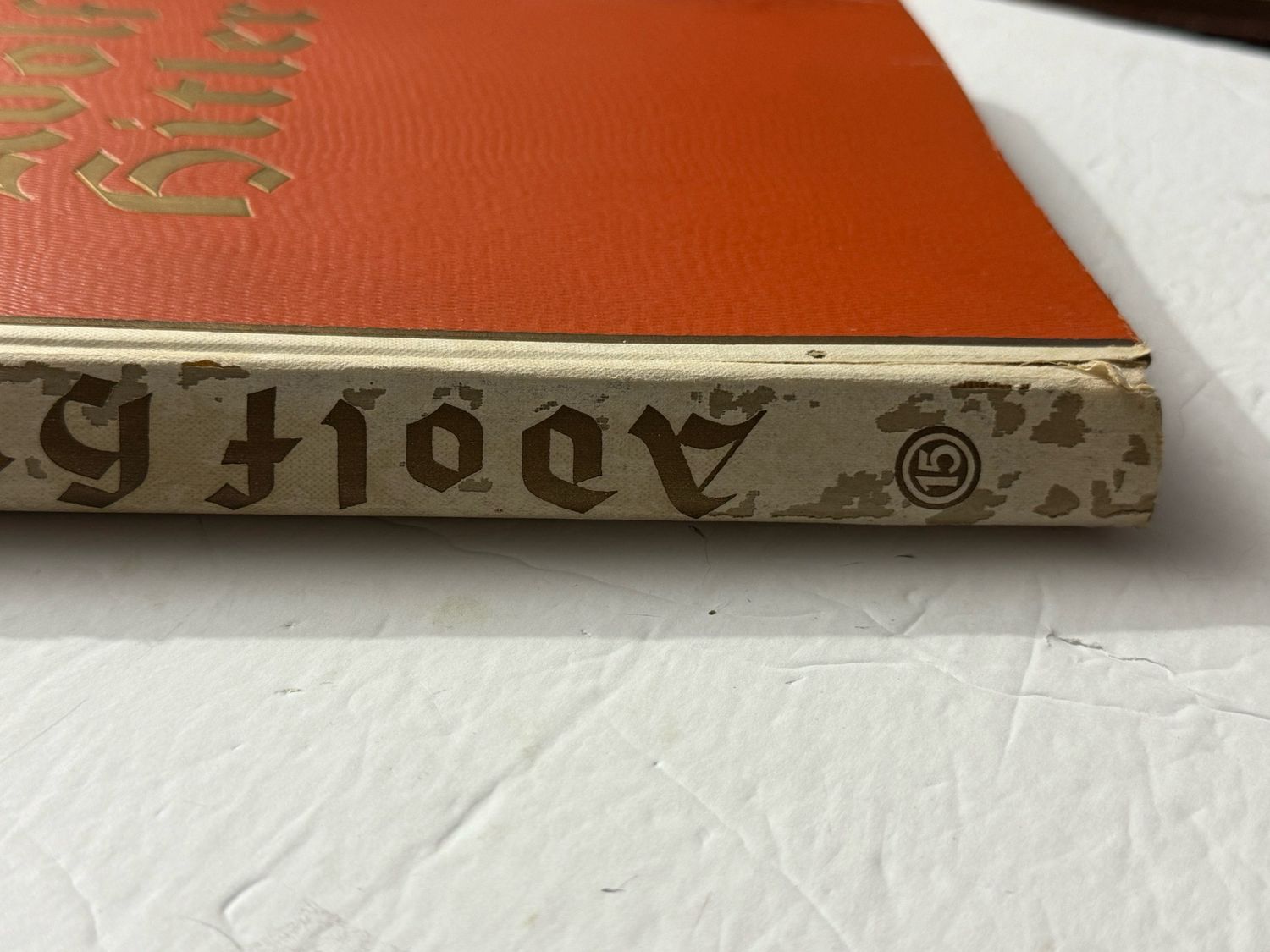 Z FACEBOOK AUCTION - Adolf Hitler Sammelbild Photo Album Sent Home By An American Soldier, Collector Cigarette Card Photos, Complete, Orange Hardcover, STARTING BID $25 *