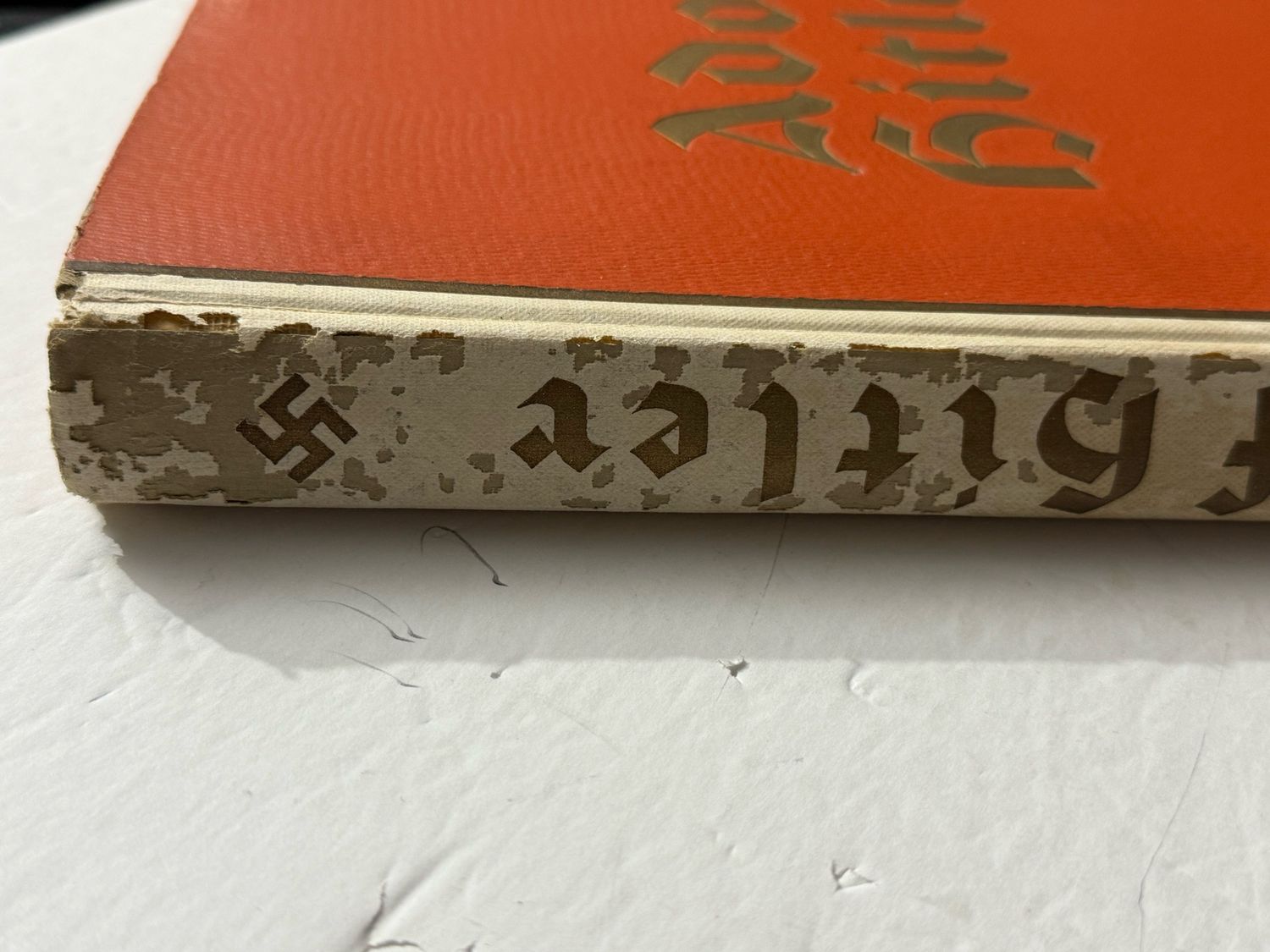Z FACEBOOK AUCTION - Adolf Hitler Sammelbild Photo Album Sent Home By An American Soldier, Collector Cigarette Card Photos, Complete, Orange Hardcover, STARTING BID $25 *