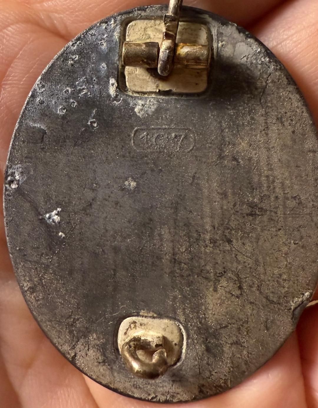 Z German WW2 Silver Wound Badge Maker 107 *