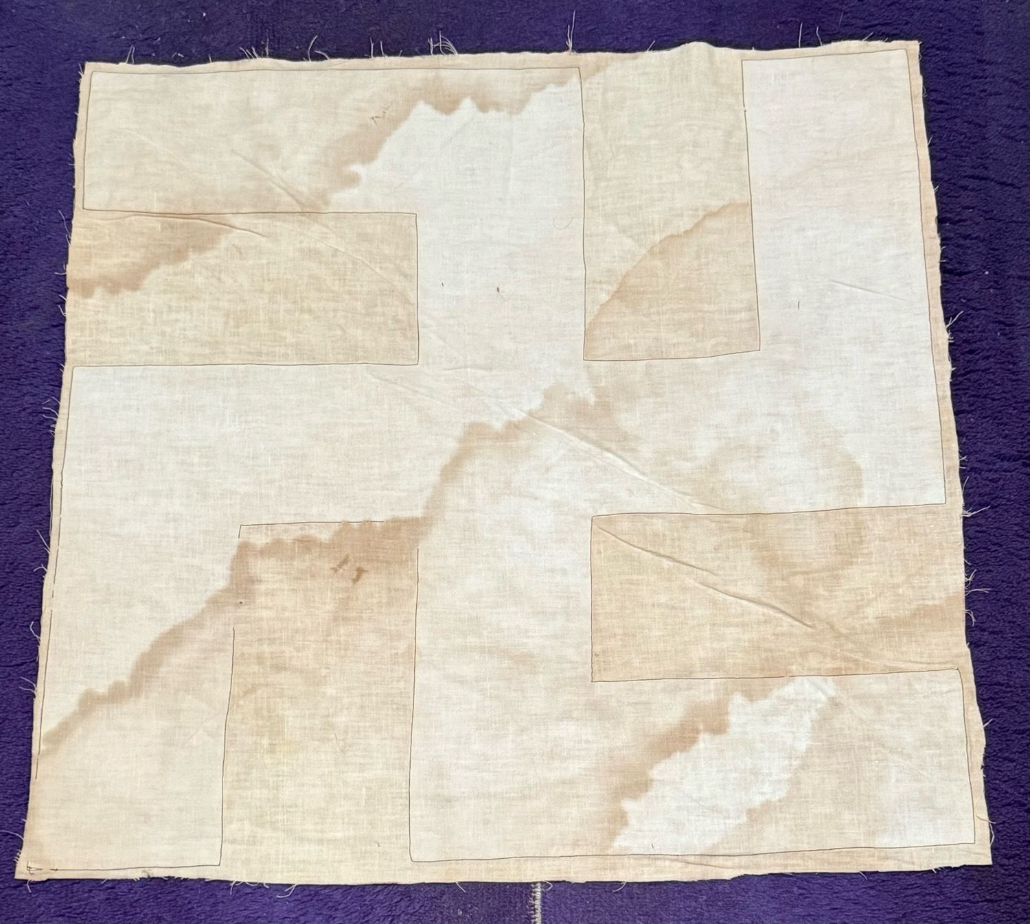 Z Large Cut Swastika From German Banner Flag *