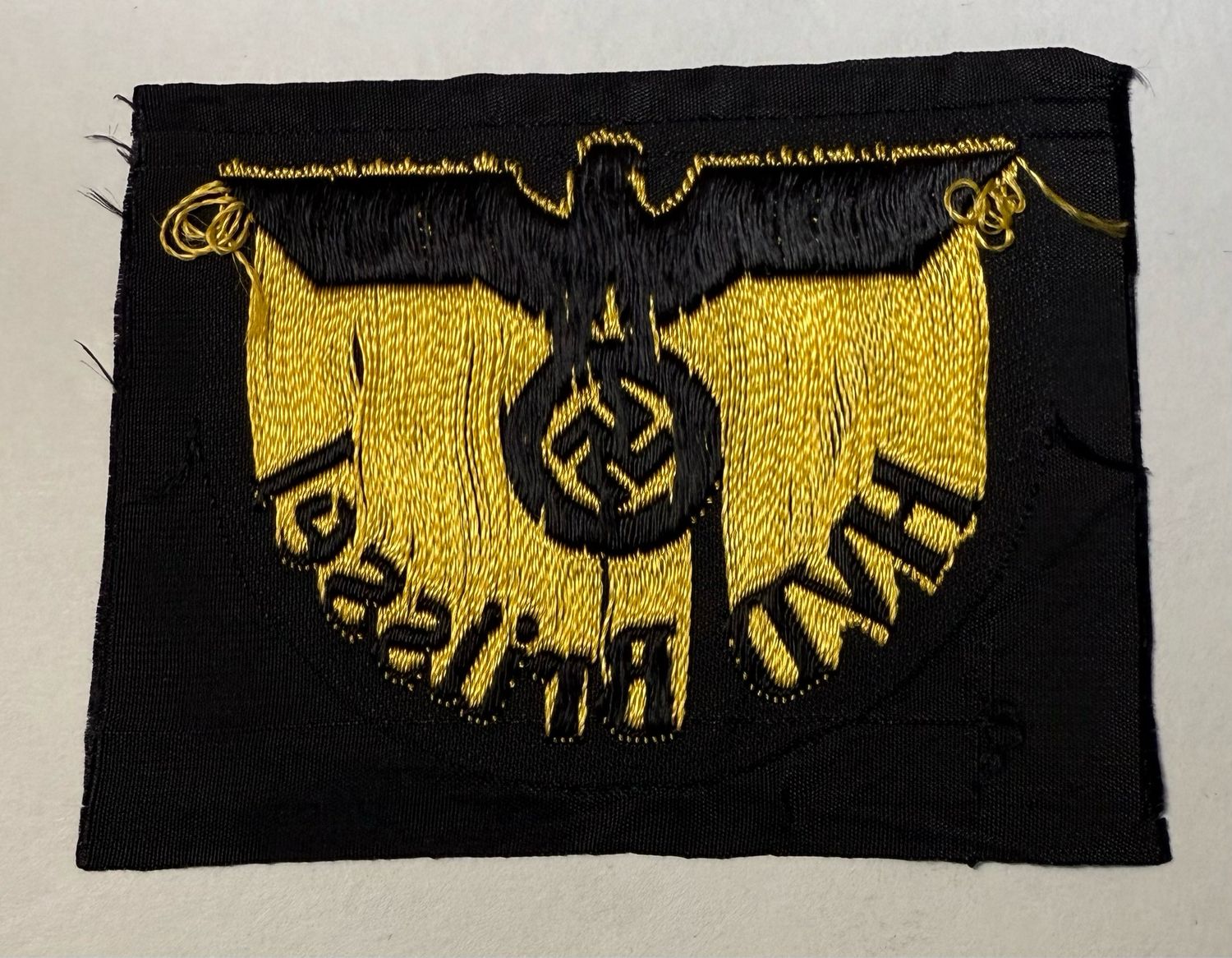 Z FACEBOOK AUCTION - Deutsche Reichsbahn Sleeve Eagle For HVD Brussel Central Traffic Directorate German WW2 Third Reich National Railway Insignia, STARTING BID $10 *