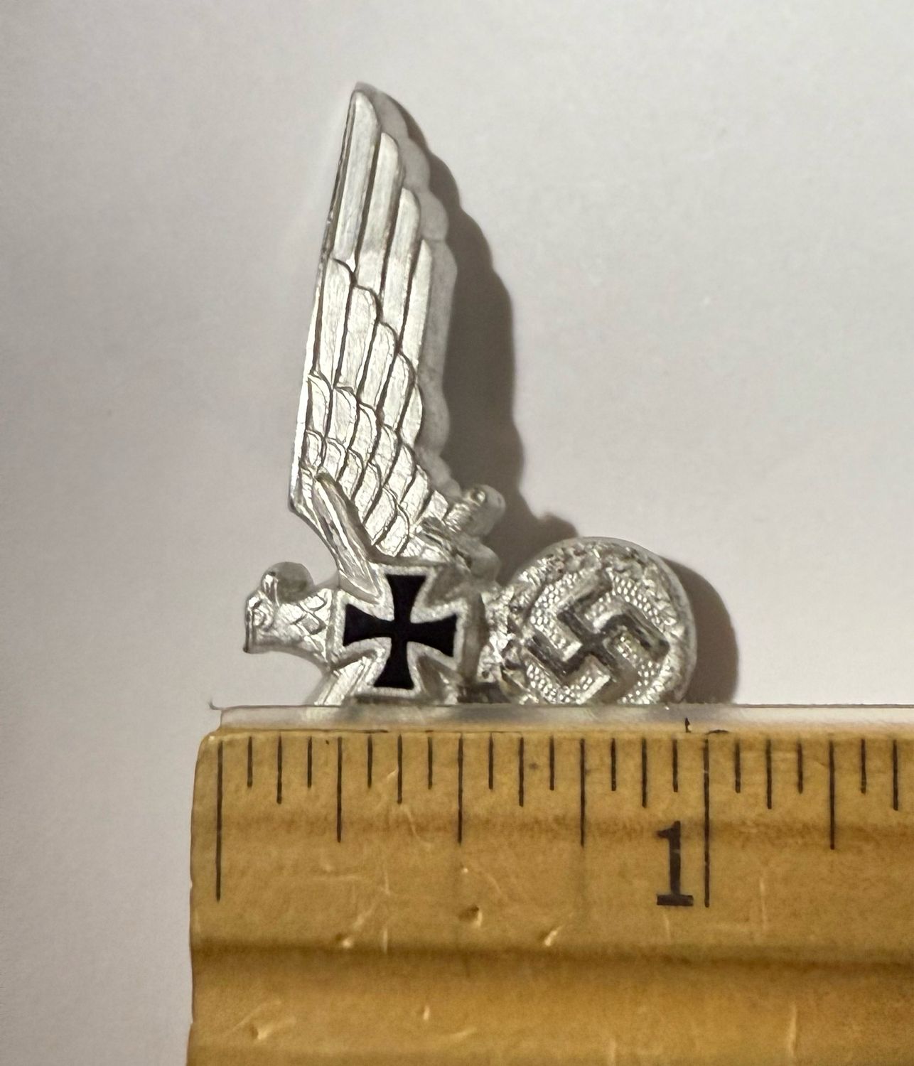 Z FACEBOOK AUCTION - German NSRKB Visor Cap Eagle Insignia Hat Badge Third Reich Veteran&#39;s Organization - STARTING BID $5  *