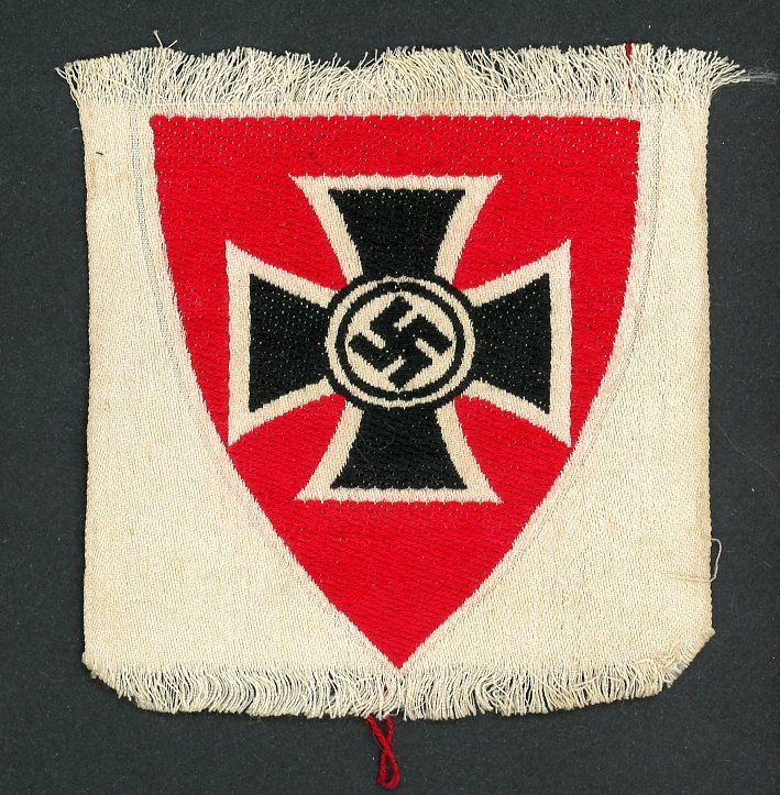 Z FACEBOOK AUCTION - DRKB Kyffhäuserbund Veteran&#39;s Association Armband Logo Cloth Patch Piece, STARTING BID $20*