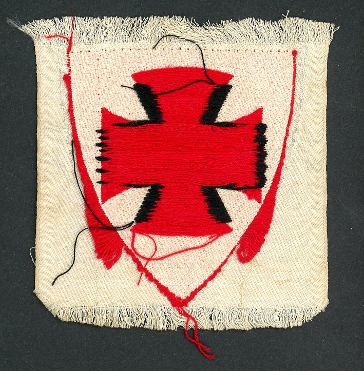 Z FACEBOOK AUCTION - DRKB Kyffhäuserbund Veteran&#39;s Association Armband Logo Cloth Patch Piece, STARTING BID $20*