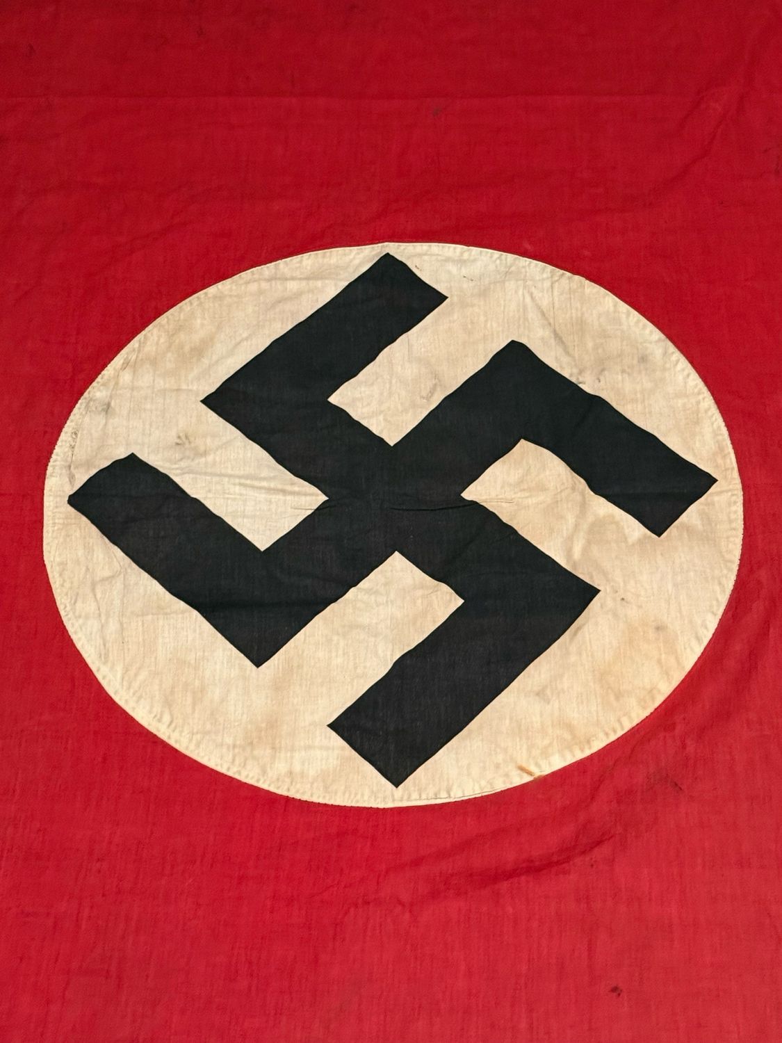 Z FACEBOOK AUCTION - NSDAP Banner Flag 43&quot; x 88&quot; Double Sewn Swaz *
