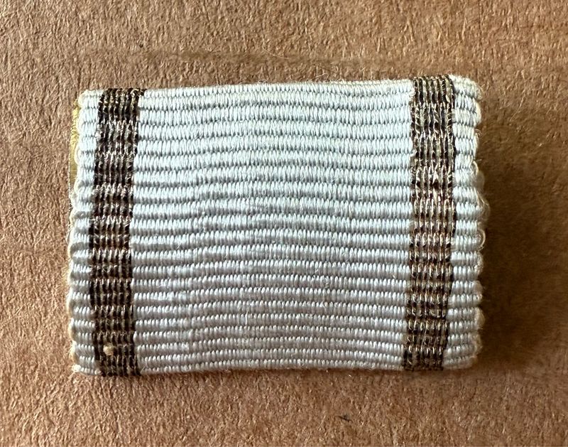 Bulgaria World War I Military Merit Cross Ribbon Bar, RARE*