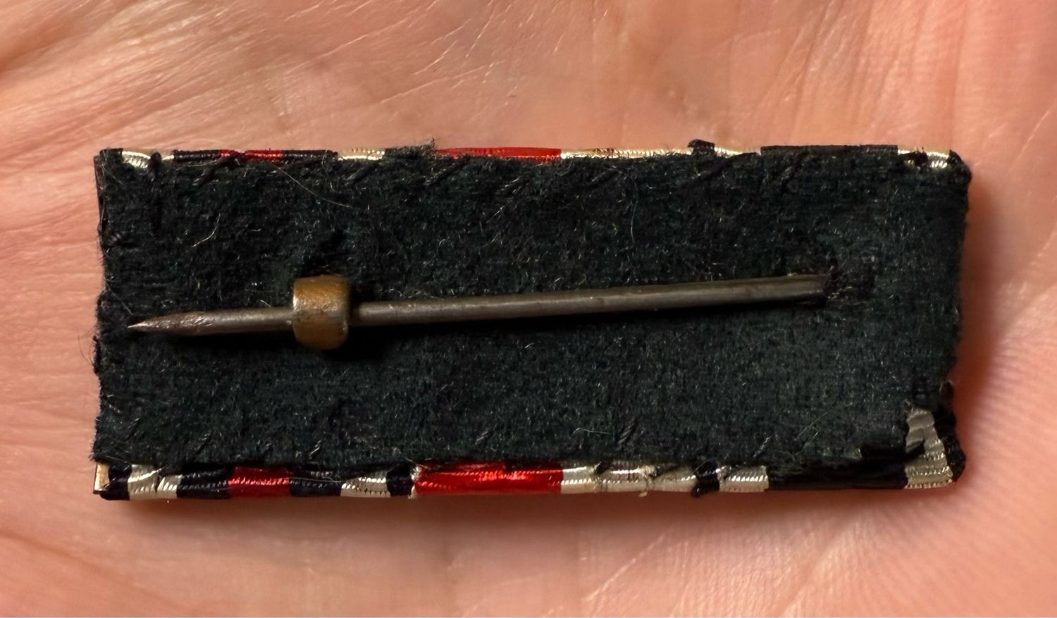 German WW1 Three Place Ribbon Bar: Iron Cross, Hanseatic Lubeck Cross, Hindenburg Cross w/ Swords