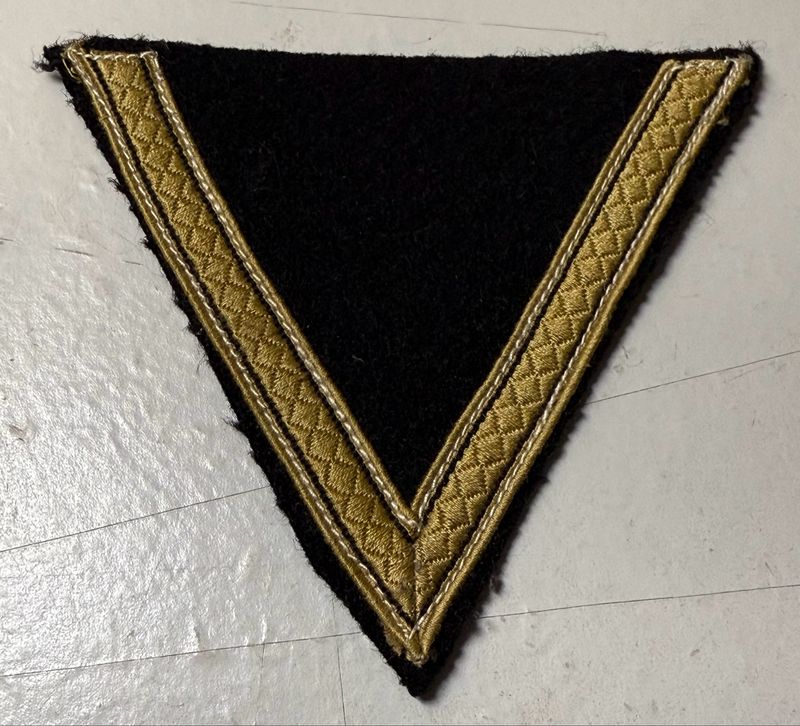 Z German WW2 Waffen SS Sturmmann Tropical Sleeve Rank Chevron Insignia Patch *