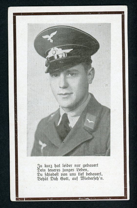 Z German WW2 Death Card Luftwaffe KRIM Shield Romanian Bravery Kertsch Ukraine*
