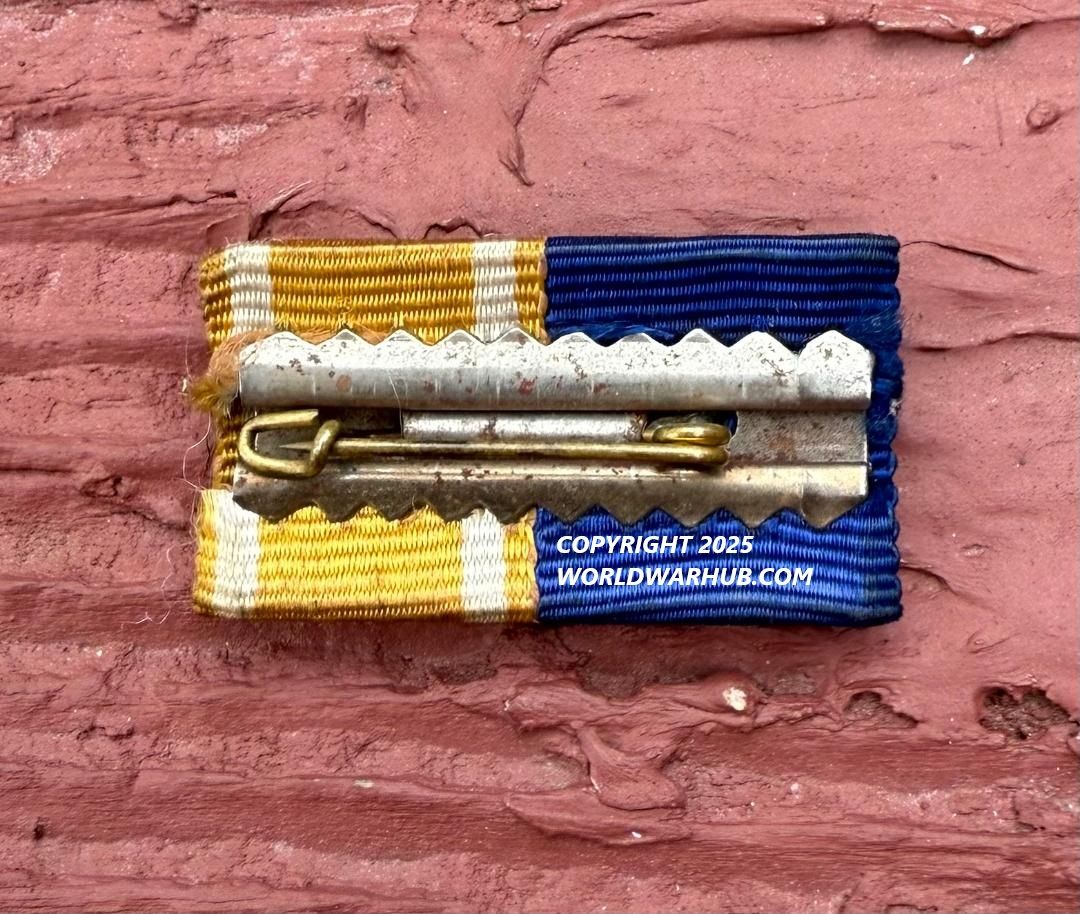 Z FACEBOOK AUCTION - German WW2 - 2 Place Ribbon Bar - Wehrmacht Long Service w/ Eagle Device + West Wall, STARTING BID $10 *