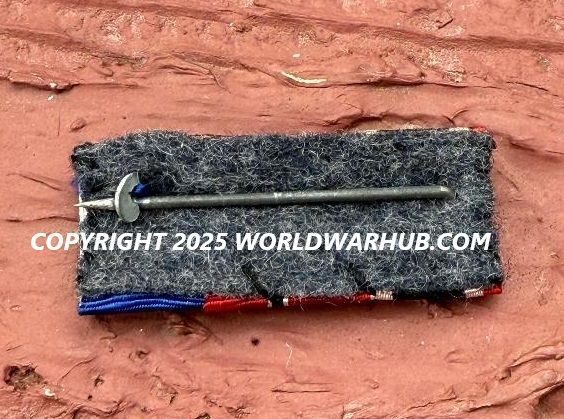German WW2 3 Place Ribbon Bar KVK2, Russian Front and Luftwaffe Long Service w/ Eagle Device *