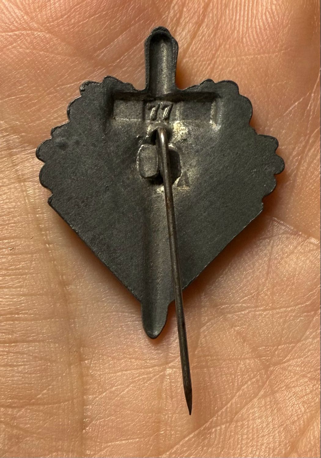 Z FACEBOOK AUCTION - NSKOV German Third Reich Veteran&#39;s Organization Donation Stick Pin Badge - STARTING BID $5 *