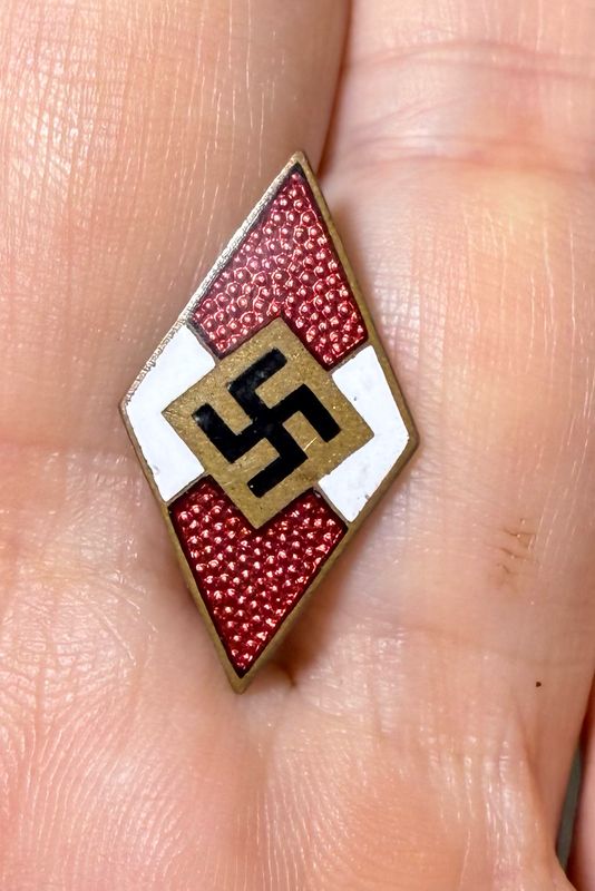 Z HITLER YOUTH BADGE SOLD ON FACEBOOK AUCTION GROUP