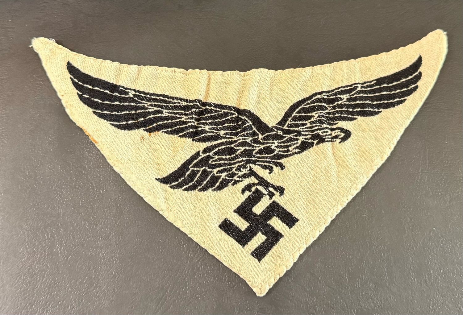 Z FACEBOOK AUCTION - LUFTWAFFE SPORT SHIRT EAGLE PATCH GERMAN WW2 INSIGNIA, STARTING BID $10 *