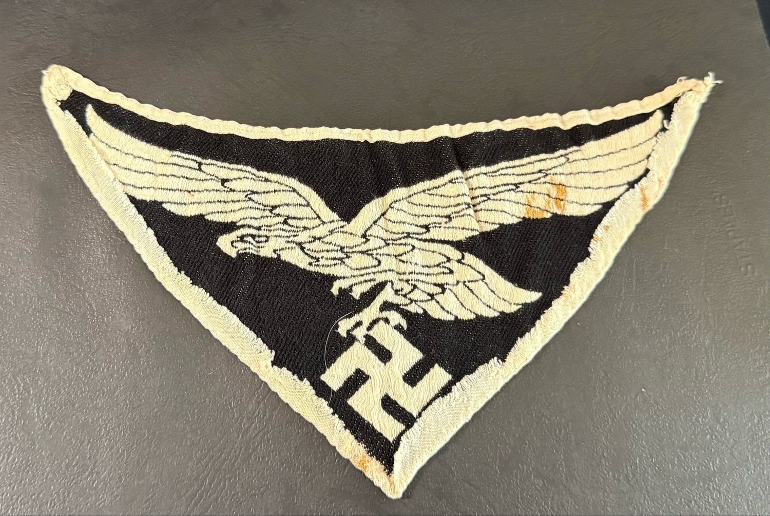 Z FACEBOOK AUCTION - LUFTWAFFE SPORT SHIRT EAGLE PATCH GERMAN WW2 INSIGNIA, STARTING BID $10 *
