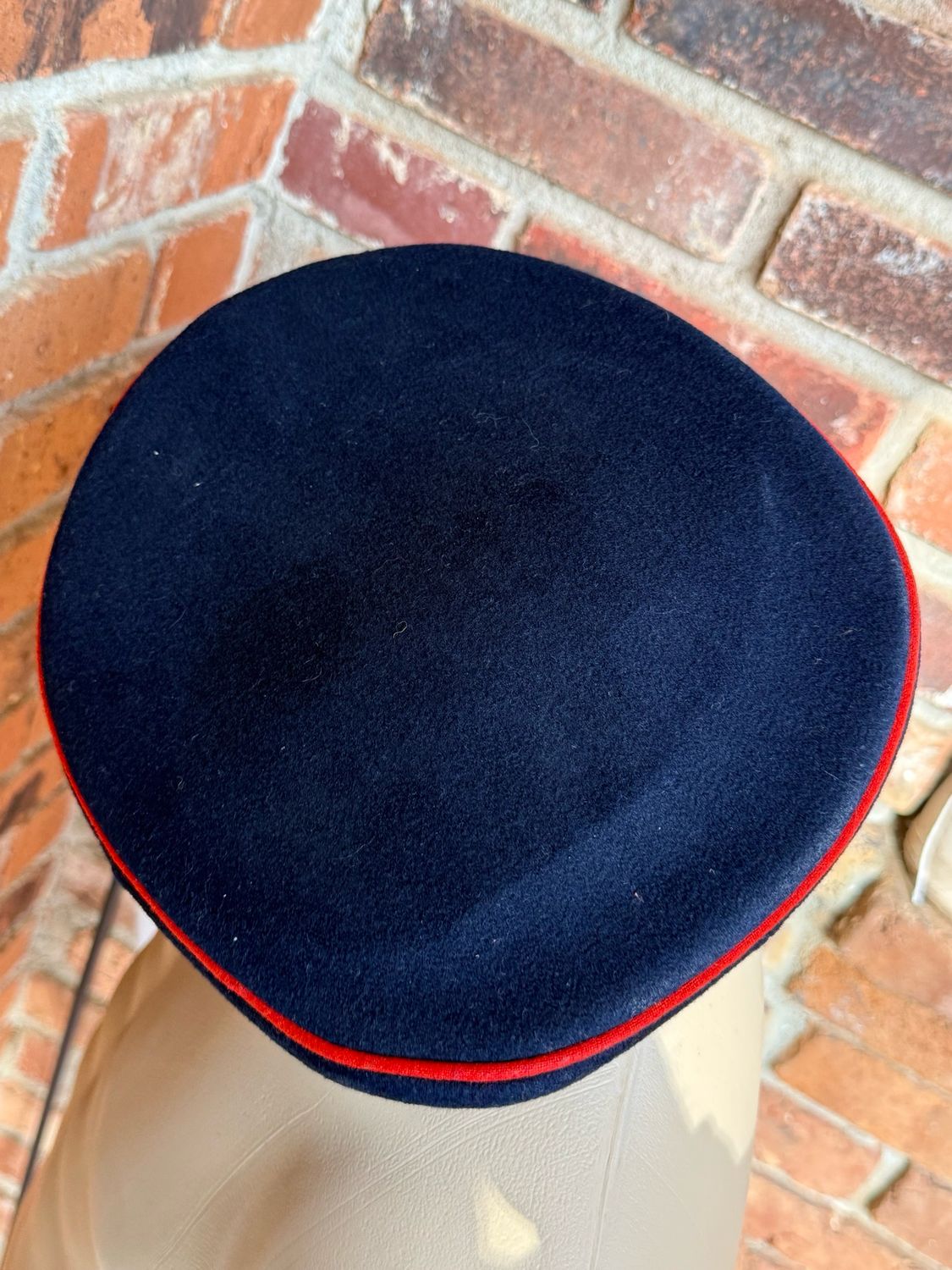 Z FACEBOOK AUCTION -Deutsche Reichsbahn Visor Cap Hat w/ Metal Insignia Karl Naubert German WW2 Third Reich, STARTING BID $375 *