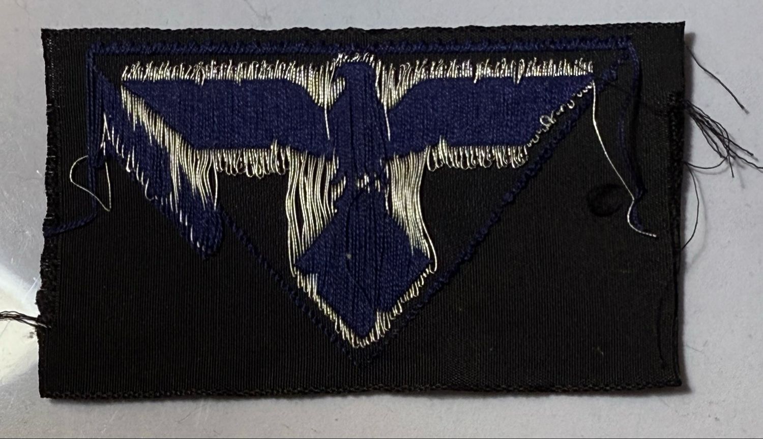 Z TENO Overseas Cap Eagle Unissued Woven Patch Insignia German WW2 *