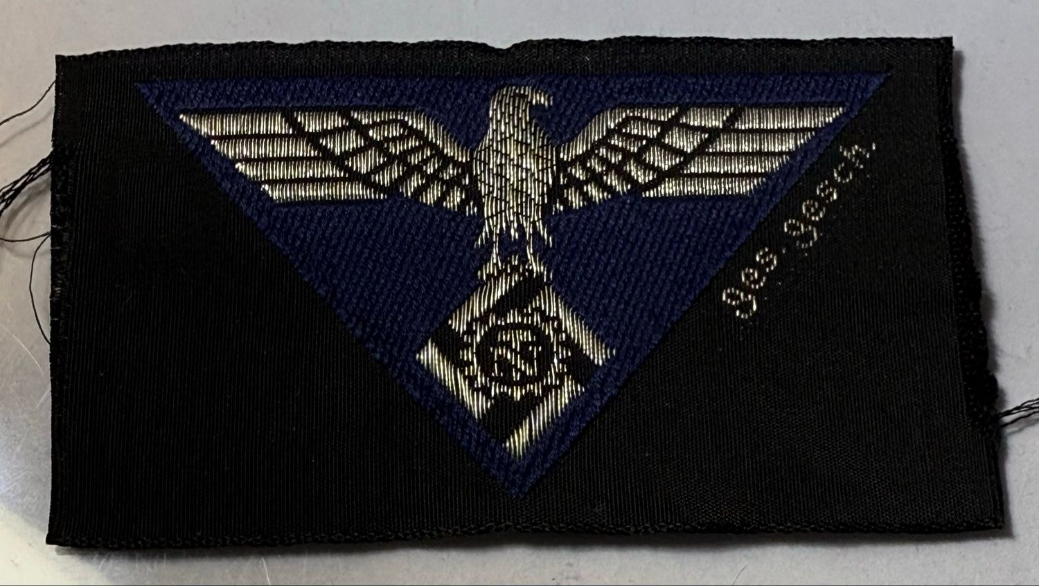 Z TENO Overseas Cap Eagle Unissued Woven Patch Insignia German WW2 *
