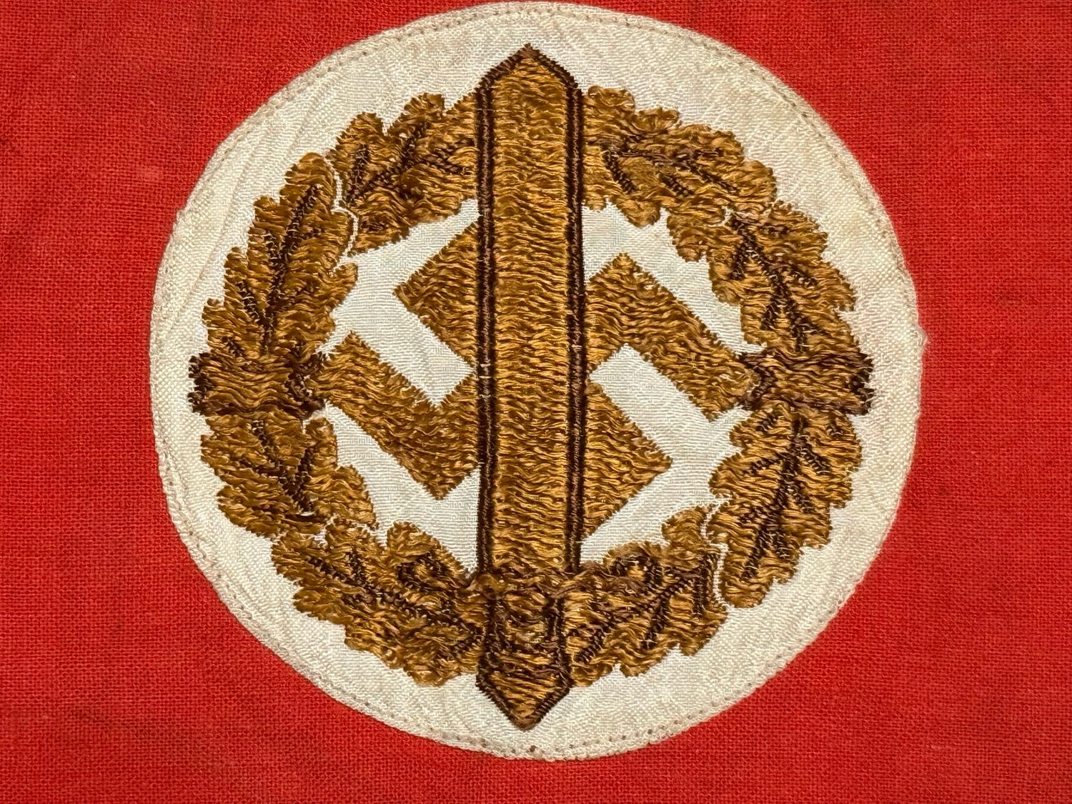 Z FACEBOOK AUCTION - German SA Military Defense Home Guard Training Armband *