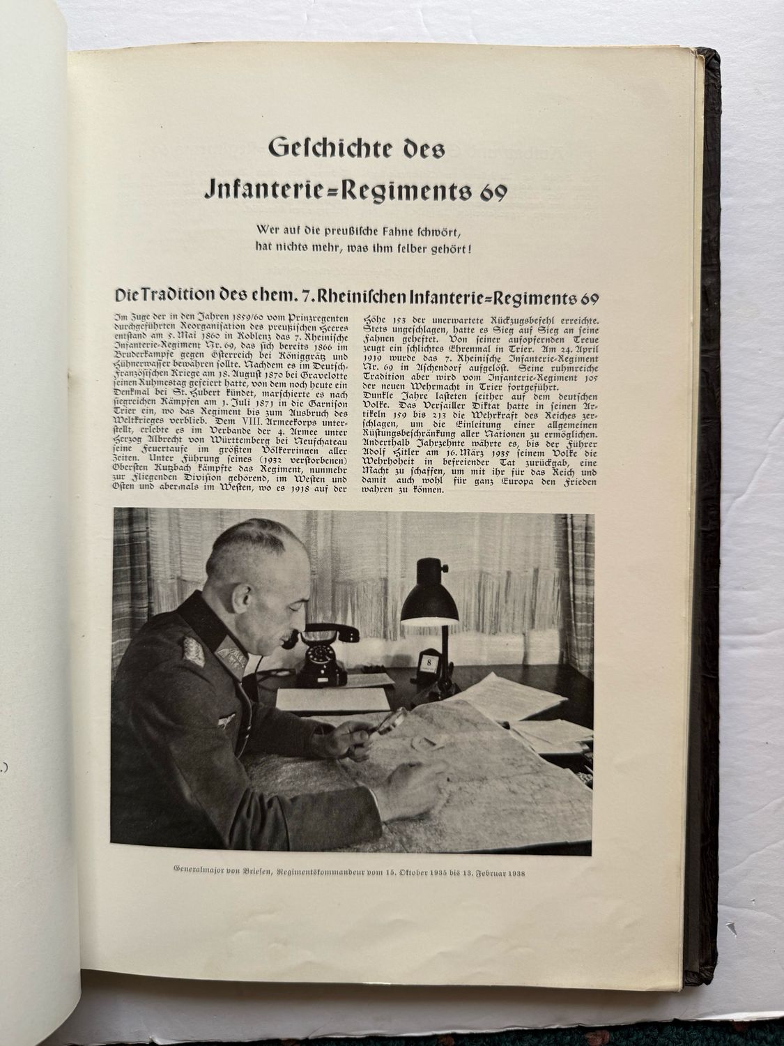 Z MINT UNUSED GERMAN PHOTO ALBUM INFANTRY REGIMENT 69, UNTOUCHED INSIDE!!!! *
