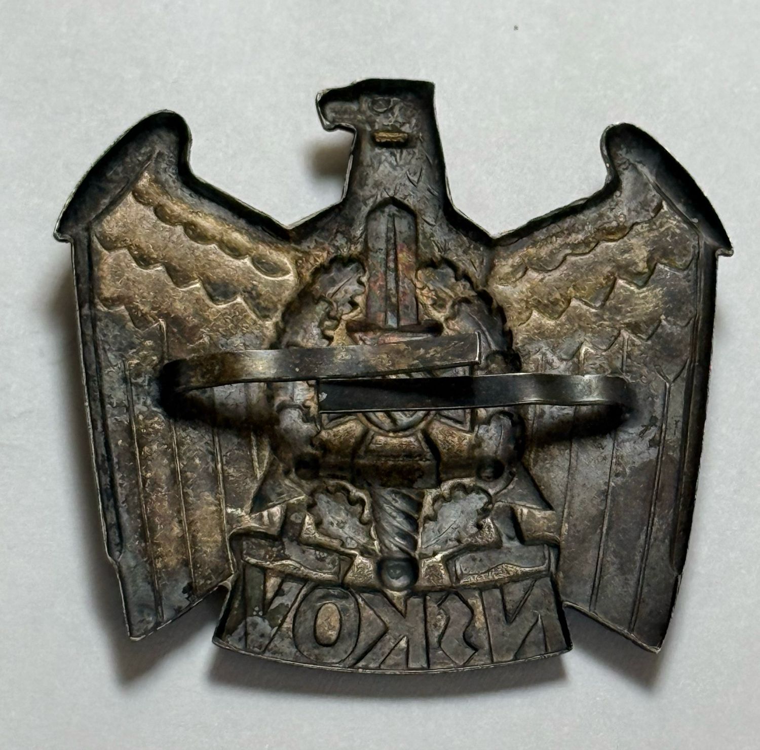 Z FACEBOOK AUCTION - GERMAN NSKOV VETERAN&#39;S VISOR CAP EAGLE, STARTING BID $25 *