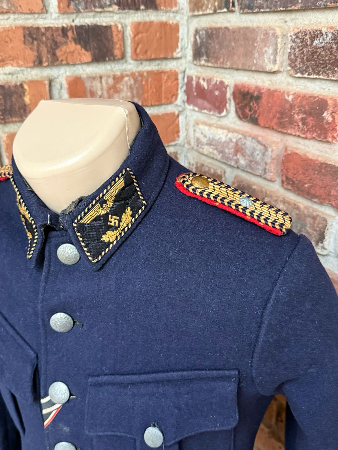 Z FACEBOOK AUCTION - GERMAN WW2 DEUTSCHE REICHSBAHN TUNIC UNIFORM *