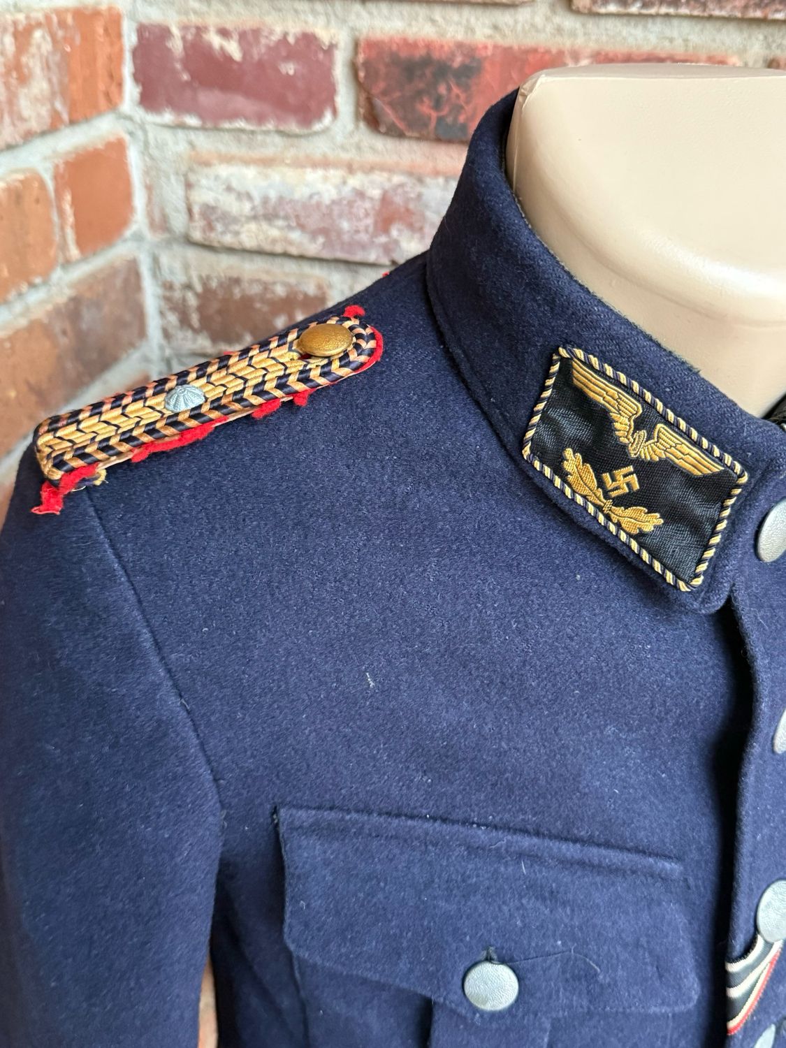 Z FACEBOOK AUCTION - GERMAN WW2 DEUTSCHE REICHSBAHN TUNIC UNIFORM *