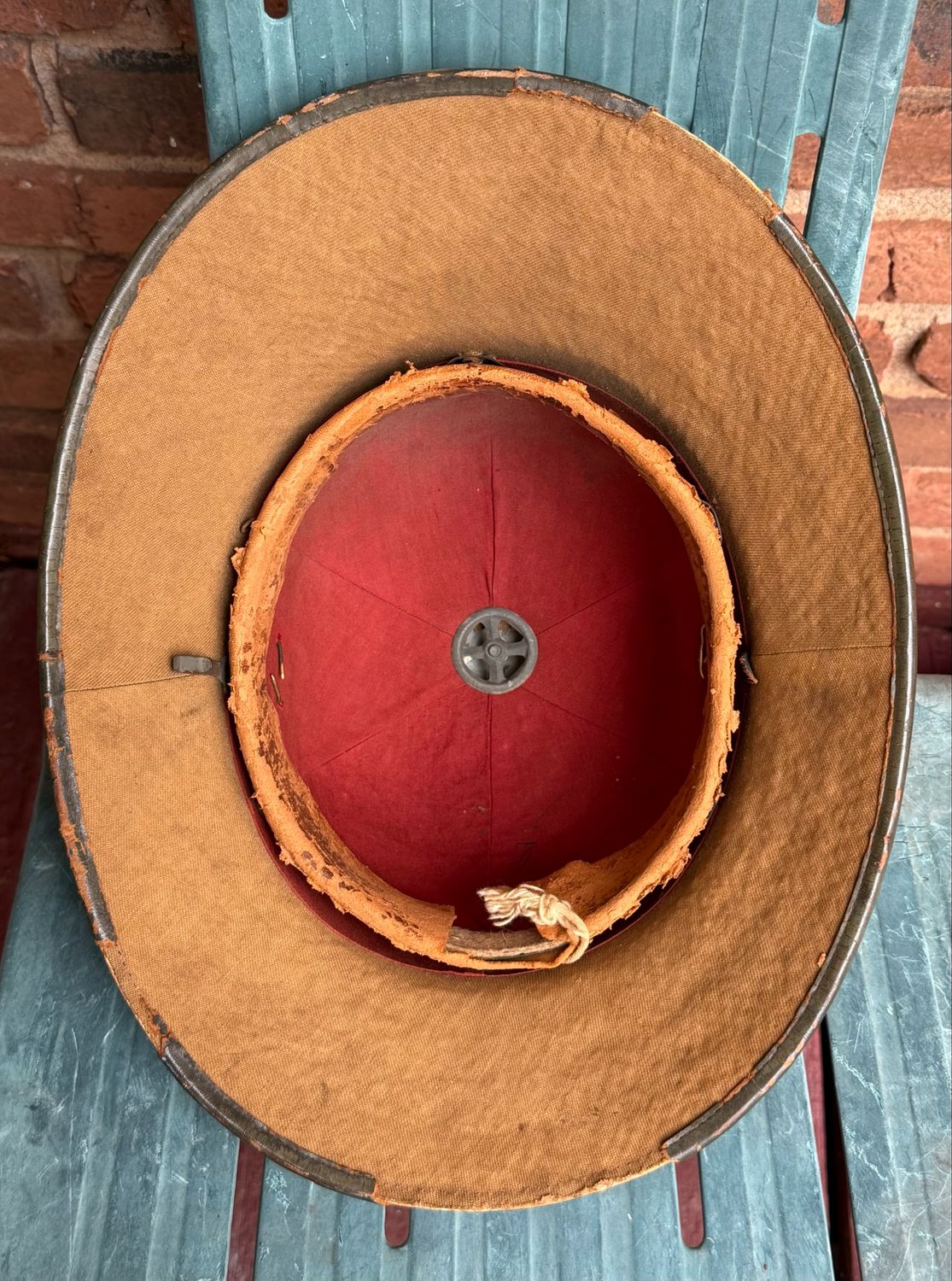 Z FACEBOOK AUCTION - GERMAN WW2 FIRST PATTERN TROPICAL PITH HELMET, AFRIKA KORPS HAT, STARTING BID $250*