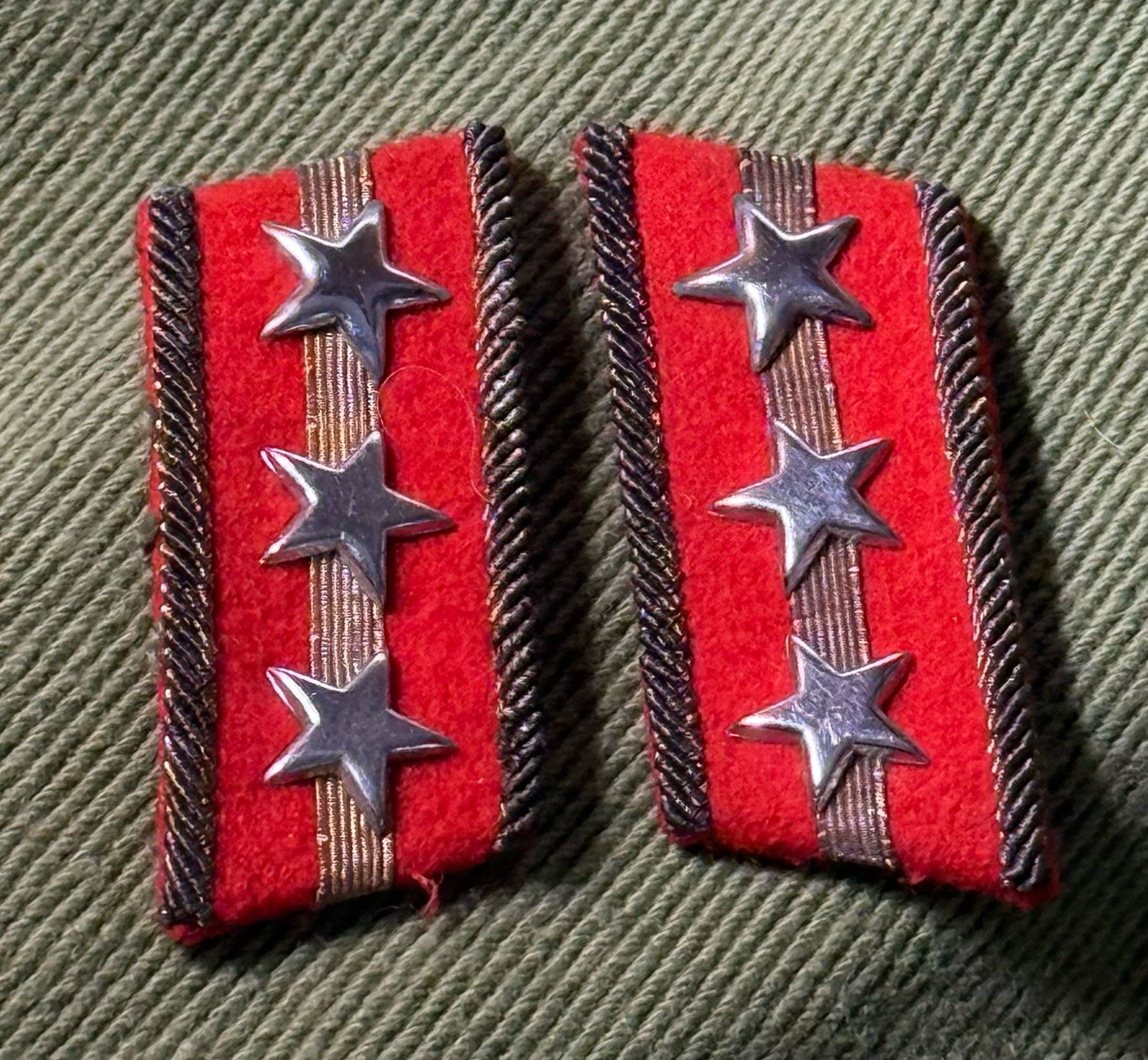 Japanese WW2 Army Captain Collar Tabs Set *