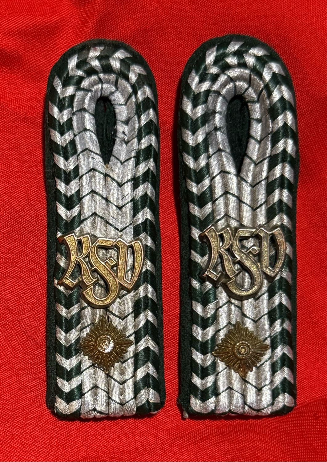 Z FACEBOOK AUCTION - Pair of German ZOLL Customs Shoulder Boards, Starting Bid $15 *