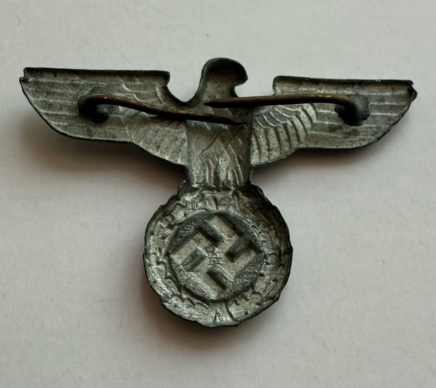 Z FACEBOOK AUCTION - German Third Reich Assmann Cap Eagle For Reichsbahn, Reichspost, Forestry Etc, STARTING BID $20 *