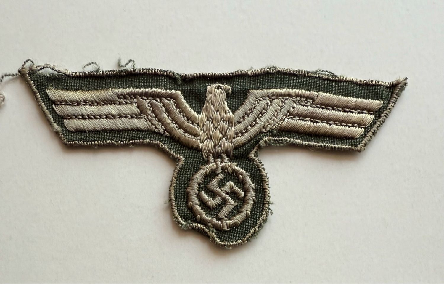 Z FACEBOOK AUCTION - Late War German Army WW2 Field Blouse / Shirt Cloth Enlisted Breast Eagle, STARTING BID $20