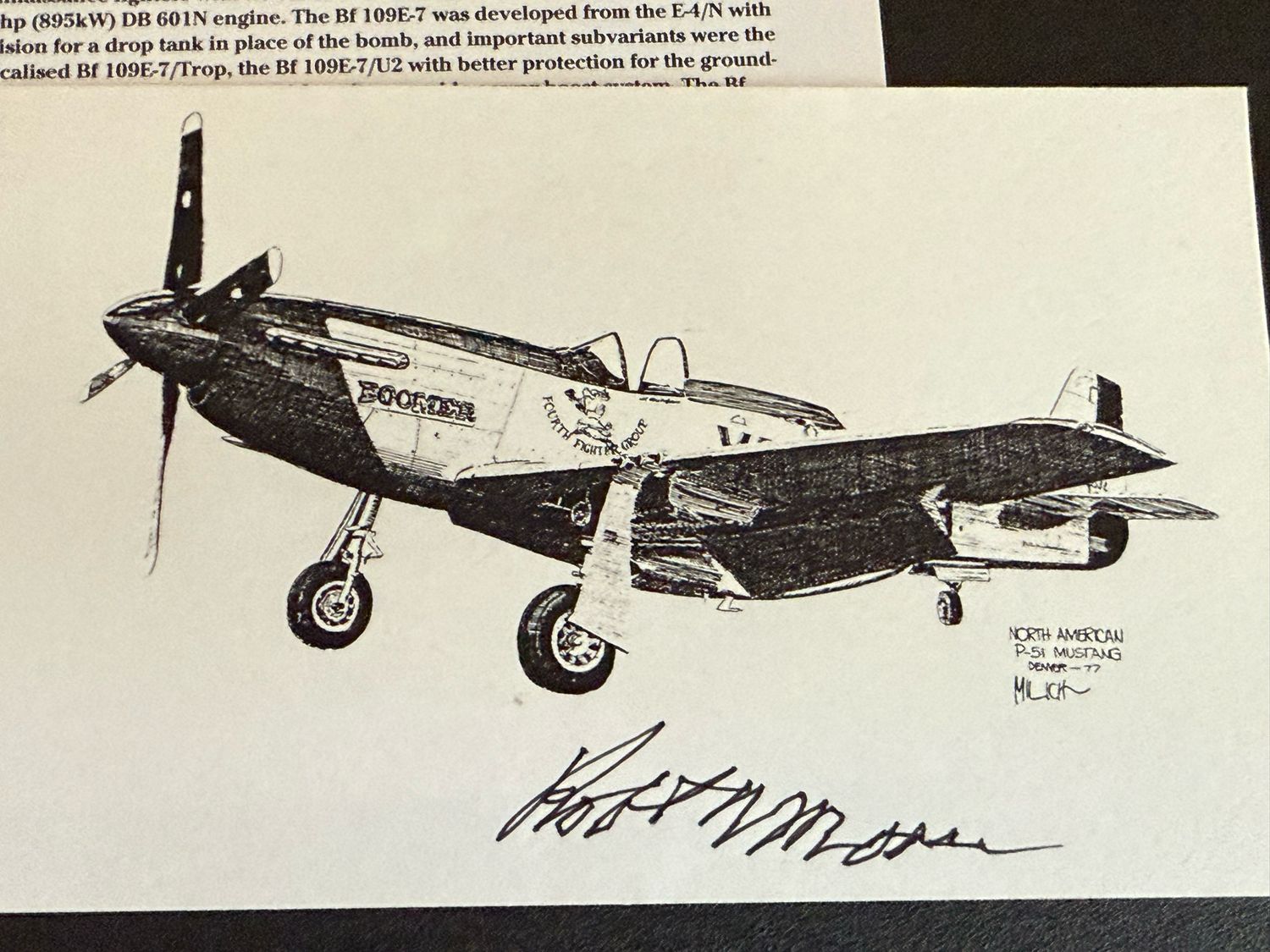 Z FACEBOOK AUCTION - German Third Reich Paper Lot &amp; Postwar Luftwaffe &amp; USA P-51 Pilot Autographs, STARTING BID $5