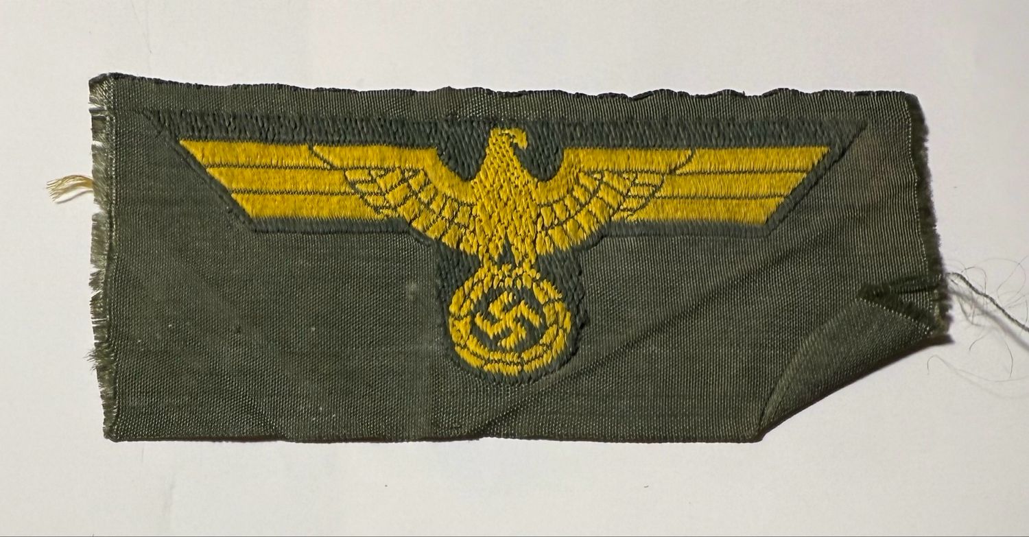Z FACEBOOK AUCTION - Kriegsmarine Coastal Artillery Enlisted Overseas or M43 Cloth Cap Hat Eagle, STARTING BID $15