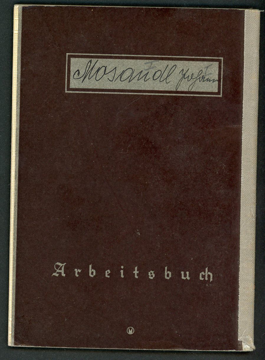 Z FACEBOOK AUCTION - German WW2 2nd Pattern Arbeitsbuch Worker&#39;s Record Book, Army Clothing Office Driver 1940, STARTING BID $12 *