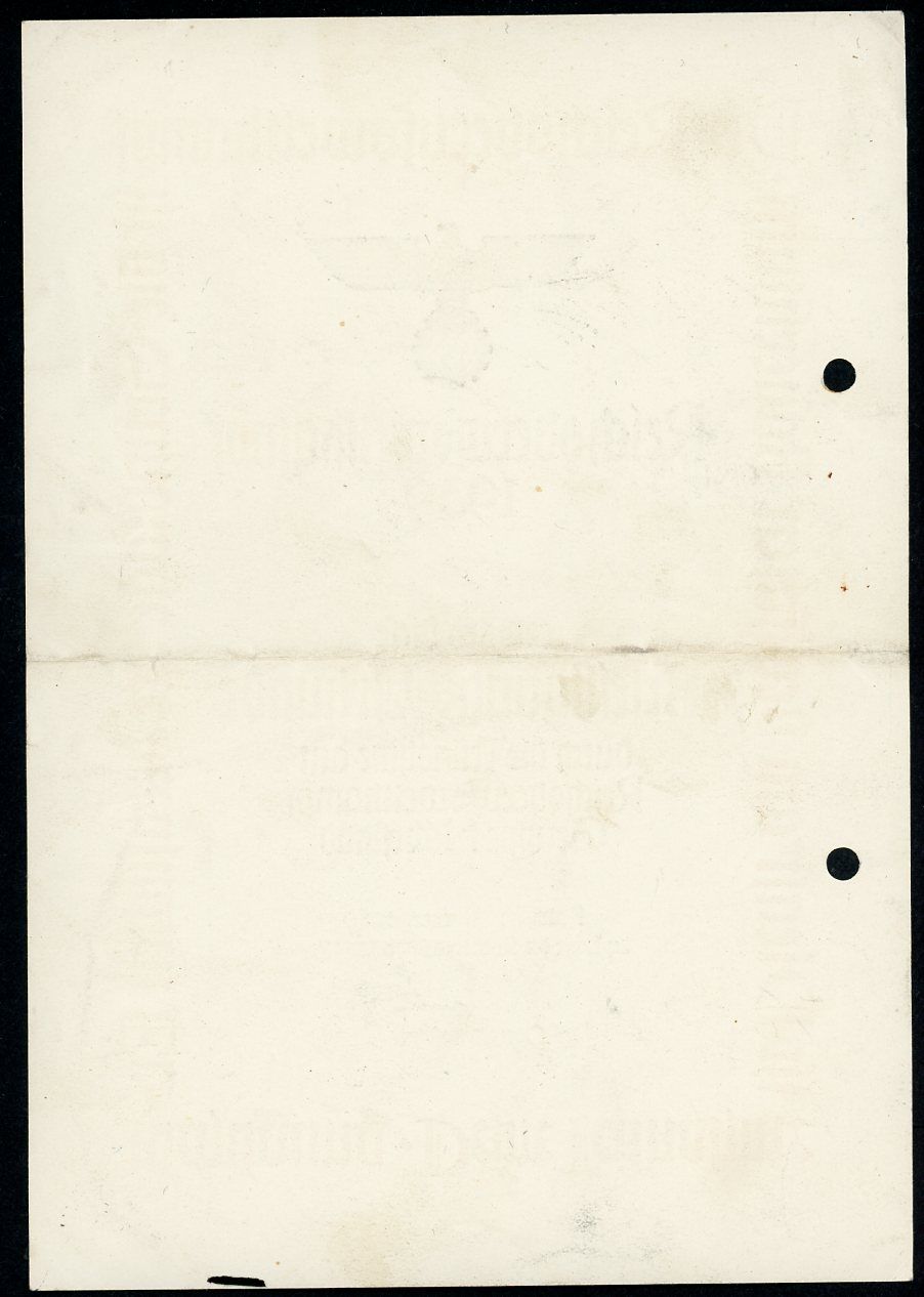 Z FACEBOOK AUCTION - German DAF + HJ Reich Vocational Competition Certificate From 1939, Starting Bid $5