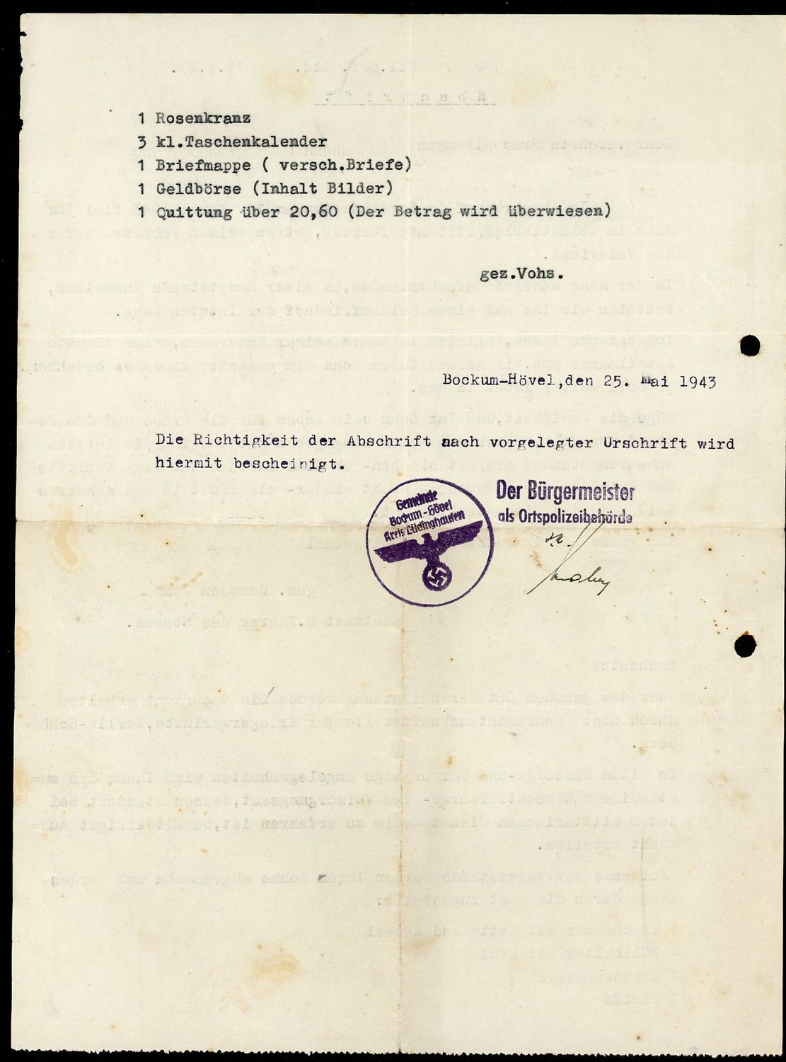 Z FACEBOOK AUCTION - German AFRIKA KORPS Soldier Death Notice + Letter From Unit Officer, STARTING BID $5