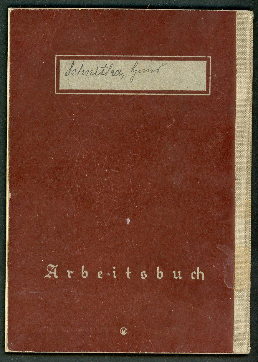 Z FACEBOOK AUCTION - 2nd Pattern German WW2 Arbeitsbuch For Teenager Working From 1940 - 1943, STARTING BID $12 *