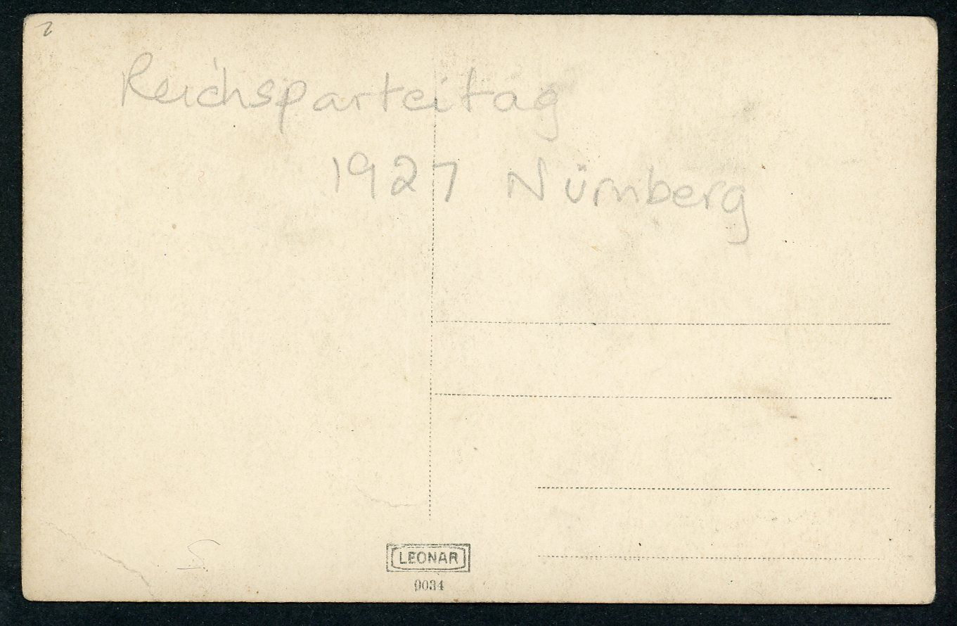 Z FACEBOOK AUCTION - German Photo Of SA Brownshirts Street March During 1927 Reichsparteitag Rally In Nurnberg, STARTING BID $5