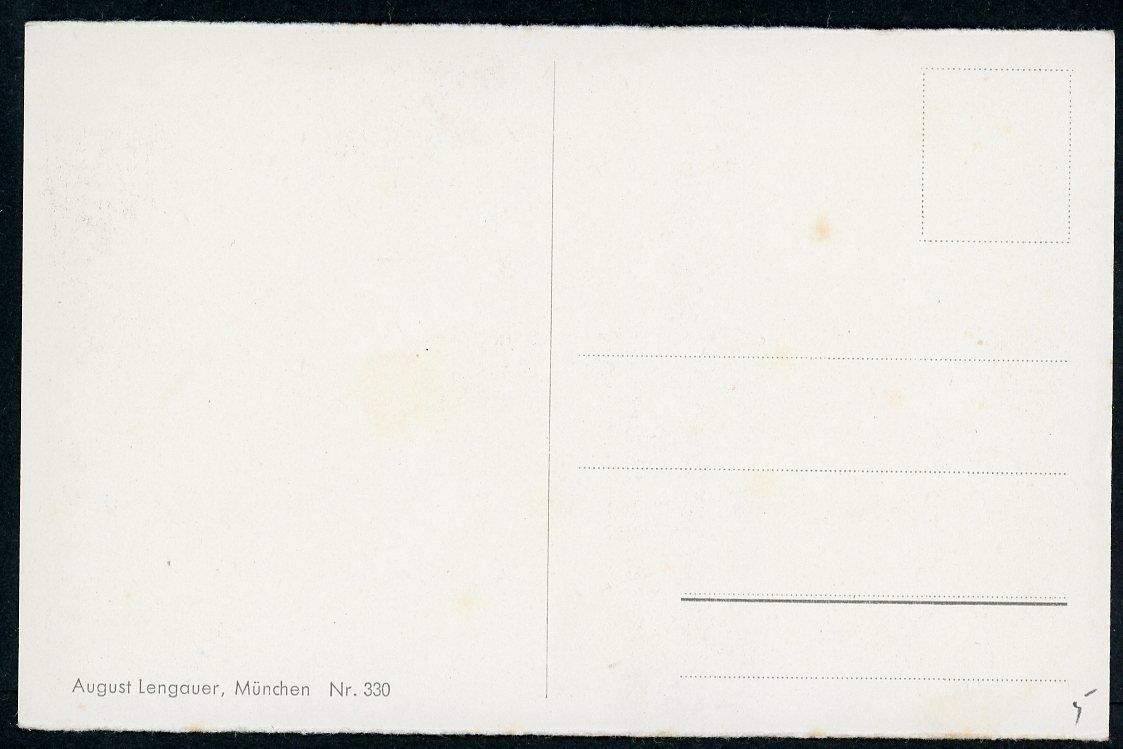 Z FACEBOOK AUCTION - Feldherrnhalle Monument with SS Guards in Munich German WW2 era Postcard, STARTING BID $5