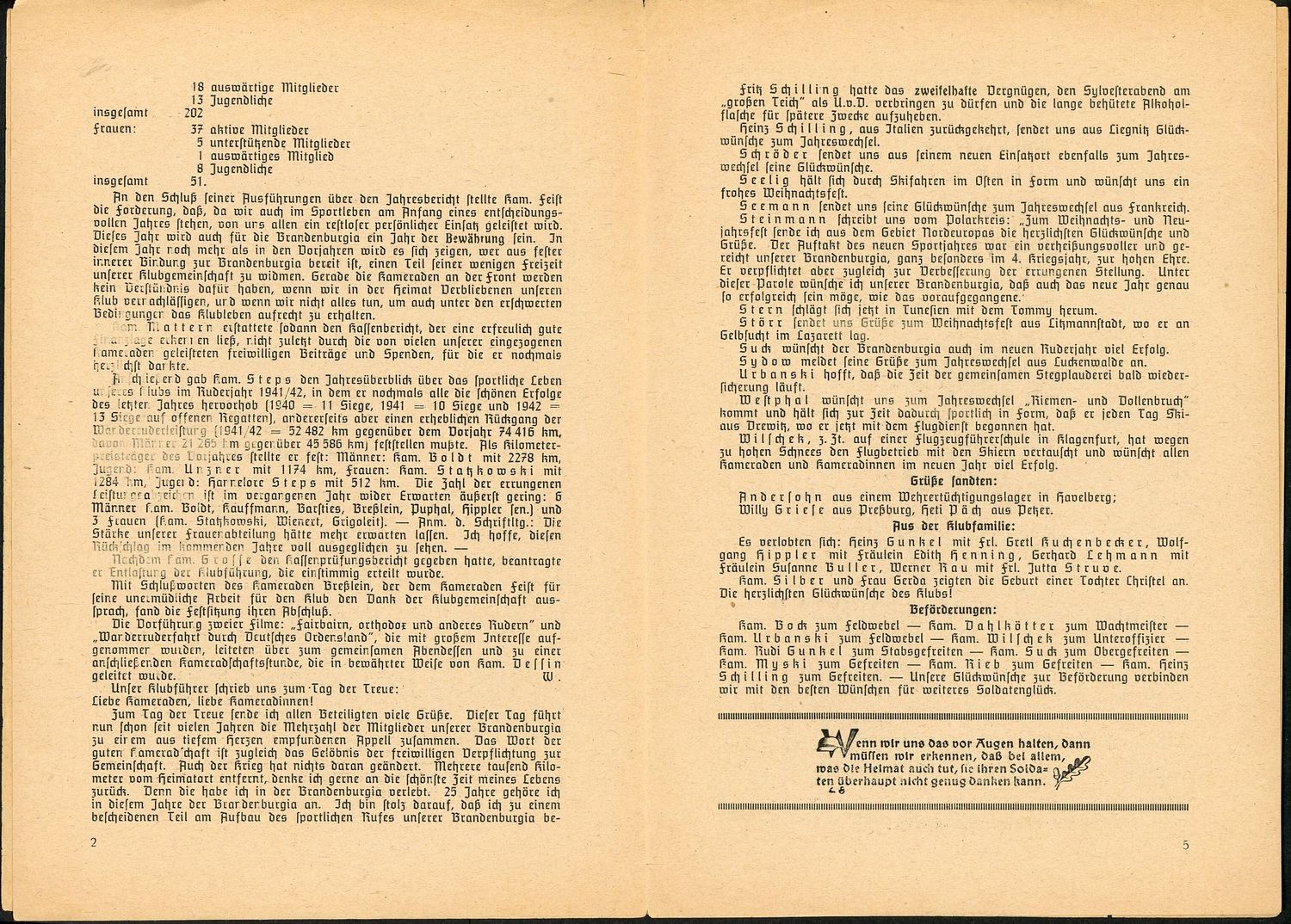 Z FACEBOOK AUCTION - German Berlin Rowing Club Newsletter August 1939 Sport Eagle &amp; Swaz, Starting Bid $5