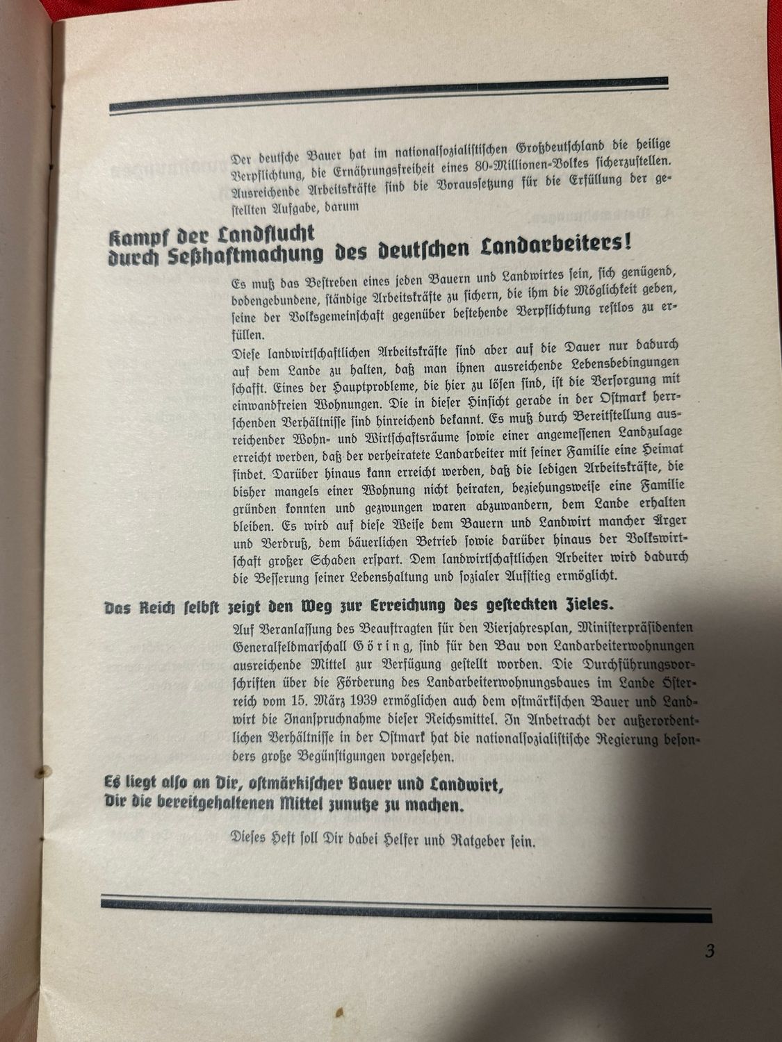 Z FACEBOOK AUCTION - Third Reich Brochure For Farmers Affordable Housing, Letter Inside From SS Oberfuhrer, Home Schematics, Pricing etc, STARTING BID $5
