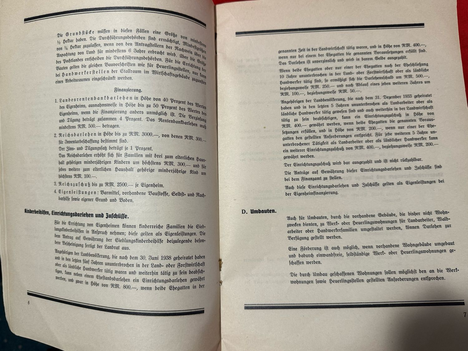 Z FACEBOOK AUCTION - Third Reich Brochure For Farmers Affordable Housing, Letter Inside From SS Oberfuhrer, Home Schematics, Pricing etc, STARTING BID $5