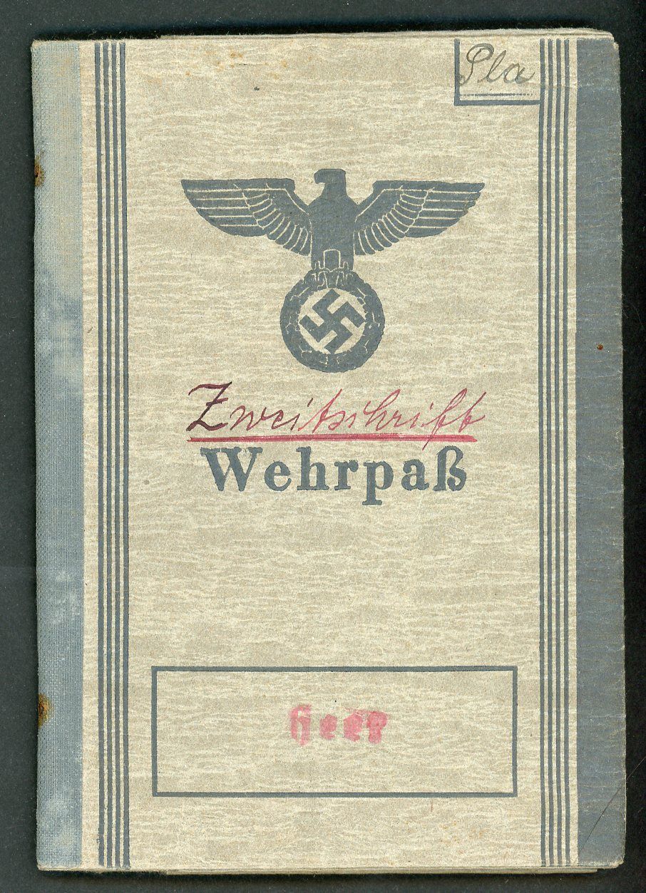 Z FACEBOOK AUCTION - German WW2 Wehrpass &amp; Document Lot, WW1 EK2, Kennkarte, Ration Cards &amp; More, STARTING BID $25 *